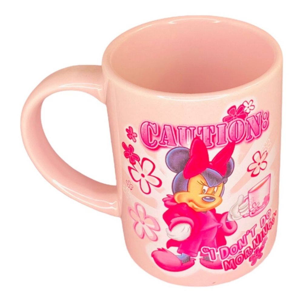 Minnie Mouse "Caution: I Don't Do Mornings" Coffee Mug by Jerry Leigh - Picture 3 of 7